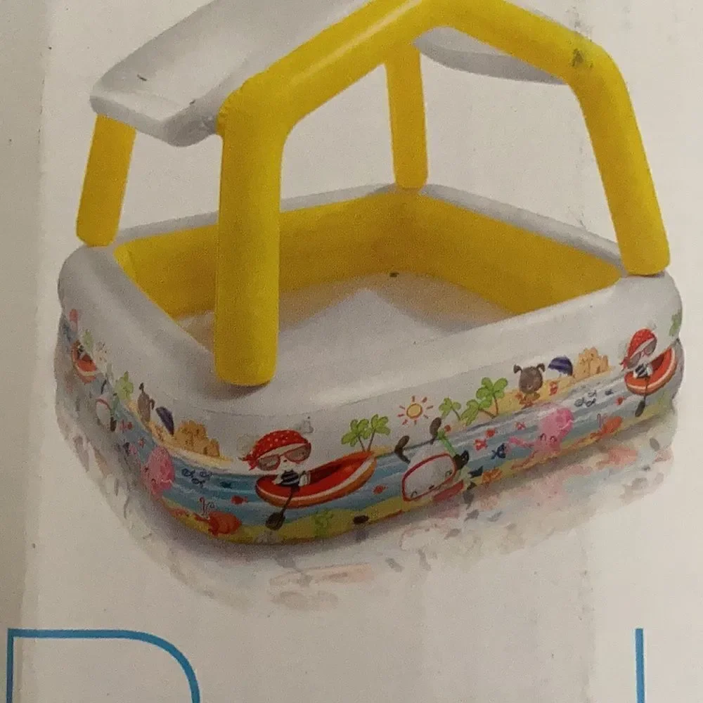 Kids pool with detachable sun shade